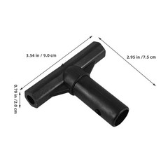 8Pcs Reusable Trampoline Pole Caps T Shaped Connectors Black PP Durable