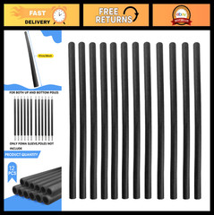 Trampoline Pole Covers 1.26″ Diameter Foam Sleeves, 38″ Protective Tubes, Set of