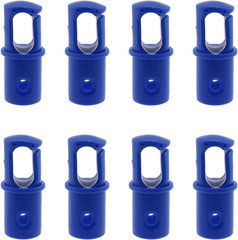 8PCS Universal Trampoline Bar Caps G-Hook Trampoline Shell Rod Cap for 1.1In Pol