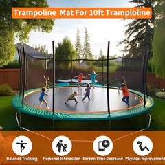 Fits 10FT Trampoline 60 Rings & (102.8″|8.56ft) Mat-Fits 5.3-5.7″ Springs
