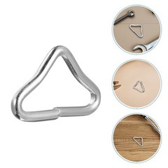 80Pcs Reusable Iron Triangle Rings for Trampoline Secure Mat Connection Silver