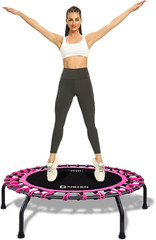350Lbs Rebounder Mini Trampoline for Adult, Indoor Small Trampoline for Exercise