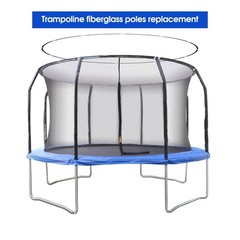 Trampoline Fiberglass Rods, for Poles with Tube Caps, 15FT