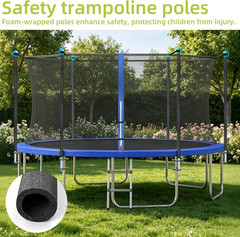 Trampoline Poles Replacement for Trampoline Legs up to 1.5″, Universal Trampolin