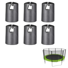 6pcs Trampoline Top Plastic End Pole Caps Net Enclosure Spare Parts Tool