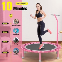 Foldable Mini Trampoline, 40″ Rebounder Trampoline for Adults & Kids, 450lbs