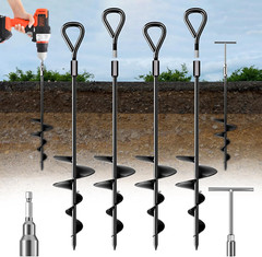 18”/30″ Long Ground Anchor, Heavy Duty Earth Anchors Ground Anchors Screw in Ki