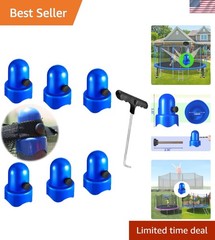 Complete Trampoline Safety Cap Set – 1.5″ Replacement with Stainless Fasteners