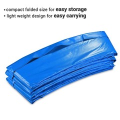 12′ FT Round Trampoline Safety Pad Replacement EPE Foam Blue Spring Frame Cover
