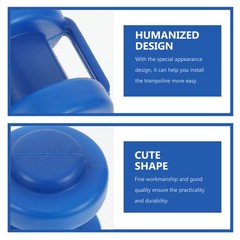 10Pcs Practical Blue Plastic Pole Caps for Trampoline Enclosure Protector