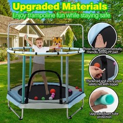 Py Super Mode 55 Trampoline For Kids Enclosure Toddler Trampoline Adjustable