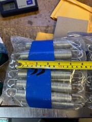 65 Trampoline Springs new 6.75″ total & 5″ coils silver gate Mini Tramp bounce