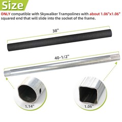 Trampoline Poles Lower Enclosure Straight Tube Parts#4201 2PK Skywalker