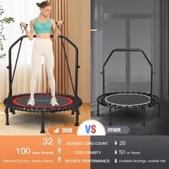 40″/48″ Foldable Mini Trampoline,Max Load 450lbs/550lbs Indoor Trampoline