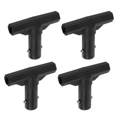 4 Pcs Trampoline Pole Top Cover Enclosure End Caps Shaped Pipe Sleeve