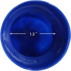 1.5″ Diameter Trampoline Enclosure Pole Caps with Screw Thumb, Blue, Only Fit in