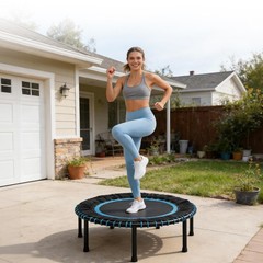 40″ Mini Fitness Exercise Rebounder Trampoline for Adult Indoor/Garden Workout