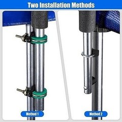 TOBWOLF 2 Sets Trampoline Replacement Poles Universal 8-16FT 1.65″ #R035