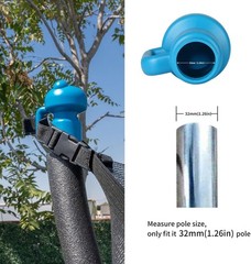 Easy-Fit 1.26″ Trampoline Pole Caps – 6-Pack in Blue with Assembly Tools