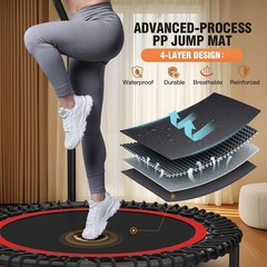 40″/48″ Foldable Mini Trampoline,Max Load 450lbs/550lbs Indoor Trampoline