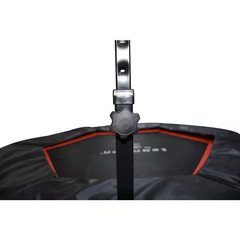 50 In. Hexagonal Fitness Trampoline with Handlebar, Red