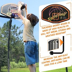 Trampoline Basketball Hoop Basketball Hoop for Trampoline Easy to Install Uni…