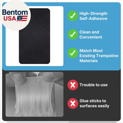 Self-Adhesive Trampoline Patch Repair Kit, 4 Rectangular Trampoline Repairing Te