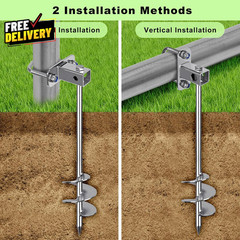 Multi-Purpose Ground Anchors Screw In Fully Welded Trampoline Anchors Mobile H..