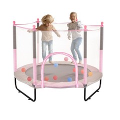 Uimoso 60″ Trampoline for Kids Mini Toddler Trampoline with Net Indoor Outdoor