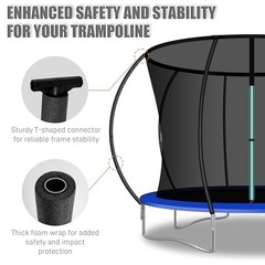 1PCS Trampoline Curved Pole, Universal Trampoline Replacement Enclosure Pole