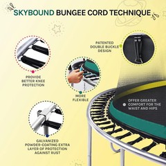 Trampoline 8 FT Springfree Bungee Cords Enclosure Kids Adults SkyBound Small