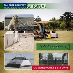 Trampoline Stakes 4 Pack – Heavy Duty Trampoline Anchors Kit – Screw In Ground A