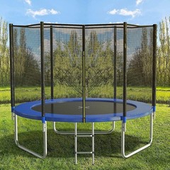 8FT 10FT 12FT 14 FT 15FT Trampoline with Safety Enclosure Net，Outdoor Trampol…