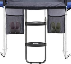 Trampoline Ladder, 2 Steps with Wide Steps, Trampoline Storage Bag, Universal…