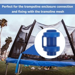 10Pcs Reusable Blue Plastic Trampoline Pole Fixing Caps Protector