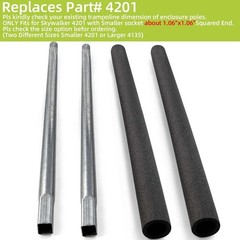 Trampoline Poles Lower Enclosure Straight Tube Parts#4201 2PK Skywalker