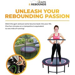 LEAPS & REBOUNDS 40″ Adjustable Stabilizer Bar for Fitness Trampolines, Bar Only