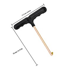 4Pcs Compact Durable Boot Lace Hook Tool for Ice Skates and Hockey Shoes Black