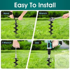 Ground Anchors Screw in , Heavy Duty Ground Trampoline Stakes High Wind Tent