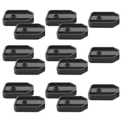 20Pcs Reusable Removable Computer Case Bracket for Mini Pc Stable Support Black