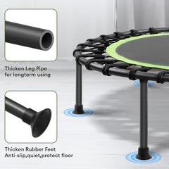 “/45” Rebounder Trampoline for Adults, Silent Mini Trampoline Indoor Green 42
