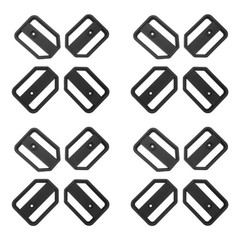 20Pcs Reusable Computer Case Riser Pad Anti Vibration Mini Pc Stand Plastic