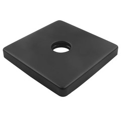 3.5 Inch Square Shower Flange Cover, Universal Replacement Shower Head Black