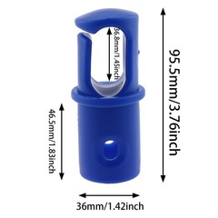 8PCS Universal Trampoline Bar Caps G-Hook Trampoline Shell Rod Cap for 1.1In Pol
