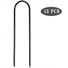 Nigh Coated Rebar Trampoline Wind Stakes Set of 12 Safety Ground Anchors Stak…