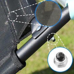 Universal Trampoline Slide 60″ * 20″ Slide with 2 Iron Plasticized Handles Bu…