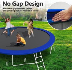 Upgraded 16FT 15FT 14FT 12FT 10FT 8FT Trampoline Outdoor with Basketball Hoop…