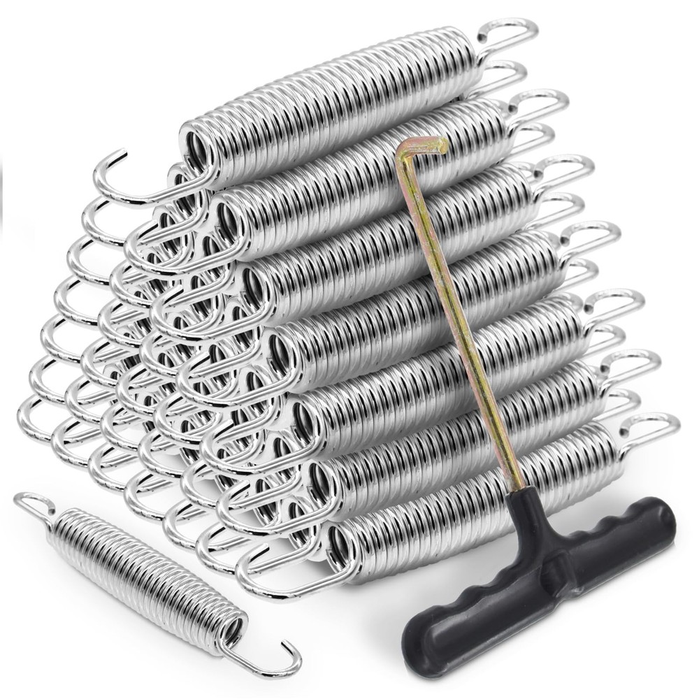 72 Pieces Trampoline Springs 5.5 Inch with T-Hook Heavy Duty Stainless Steel …
