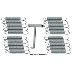 Heavy Duty Trampoline Springs 6 Inch Stainless Steel Set of 20 W/ Pulling Tool