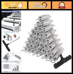 72 Pack Heavy Duty 5.5” Galvanized Steel Trampoline Springs with T Hook – Replac